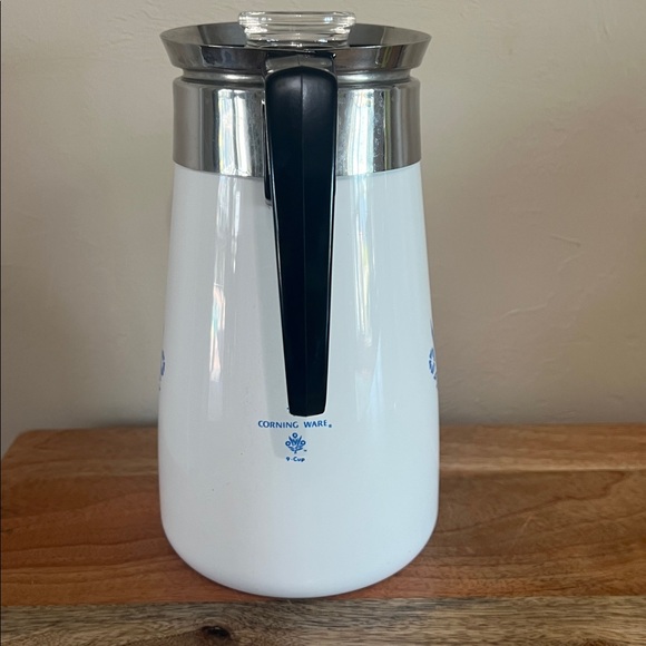Vintage Pyrex Corningware “Blue Cornflower” 9 Cup Coffee Carafe - Picture 4 of 11